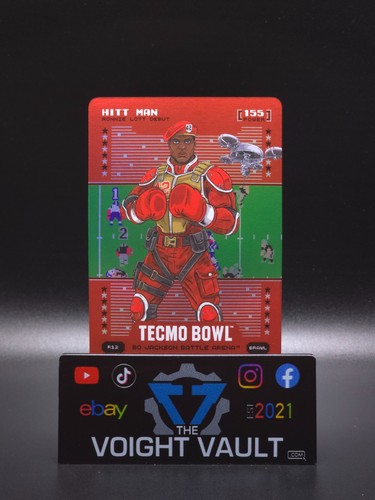 Hitt Man `Ronnie Lott` Bo Jackson Battle Arena Tecmo Red Battlefoil Brawl Debut