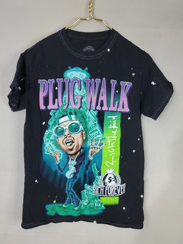 Rich The Kid Plug Walk Rich Forever Music T-shirt Men's Size Small
