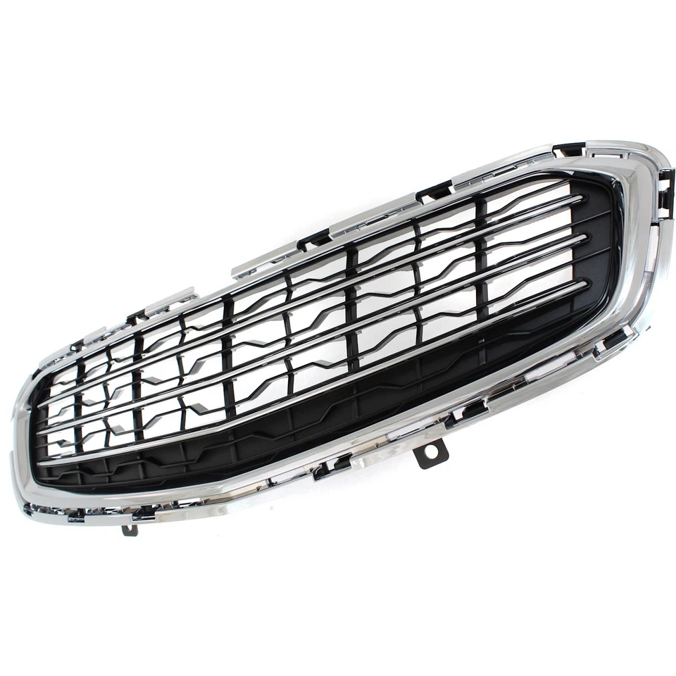 Front Bumper Upper & Lower Chrome Grille For 2015 Chevrolet Cruze 2016 Limited Foto 4 de 4