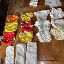 Lot cloth diapers and inserts Shine Baby Fuzzy Bunz Bumkins 19 Diapers 14Inserts