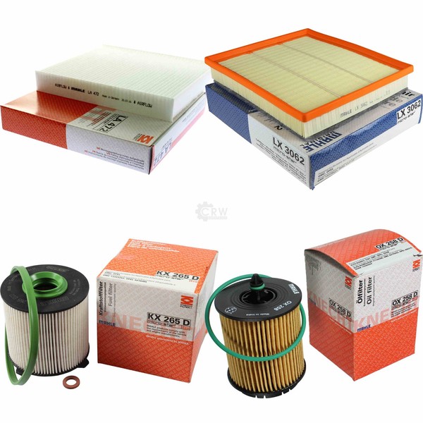 Mahle Kraftstofffilter KX 265D Innenraum LA 472 Luft LX 3062 ÖLfilter OX 258D-image