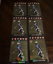 Chris Johnson 2008 Topps Chrome 2ea Refractor Rookie Cards 4 Base RC Rare Nice