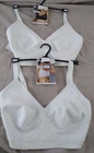 M&S Women's 2PCs Minimiser Full Cup Stretch Non Wired Bras In White Lace New