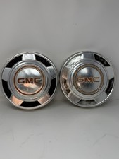 Pair Oem Vtg Gmc Truck Dog Dish Hubcaps 12 Poverty Caps Pickup Van