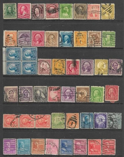 USA United States Stamp Packet Lot of 50 Old Stamps off paper US Collection used