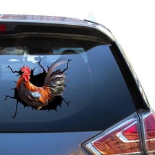 Chicken Stickers For Cars Chicken Gifts Rooster Sticker Rooster Chicken Decal