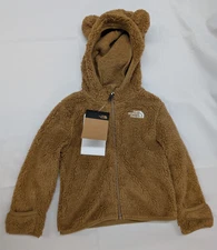 The North Face Baby Campshire Bear Hoodie Jacket Utility Brown Sz 18-24M - NWT