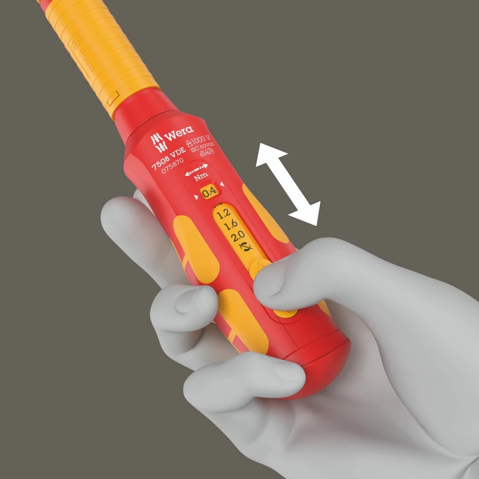 Wera 7508 VDE Safe-Torque Speed Torque Screwdriver 0.4-2.0 Nm 05075870001 - Image 3 of 4