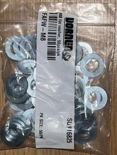 (50/PK) Dorner FAFW-M8,  M8 Flat Washer 