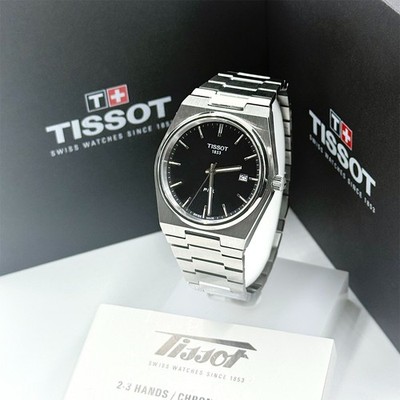 Tissot PRX T137.410.11.051.00 Men's Black Dial Stainless Quartz Watch 40mm