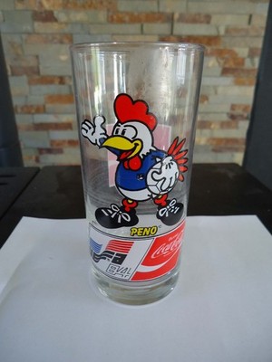 UEFA Fußball Europapokal 84 Coca Cola Glas (Peno)