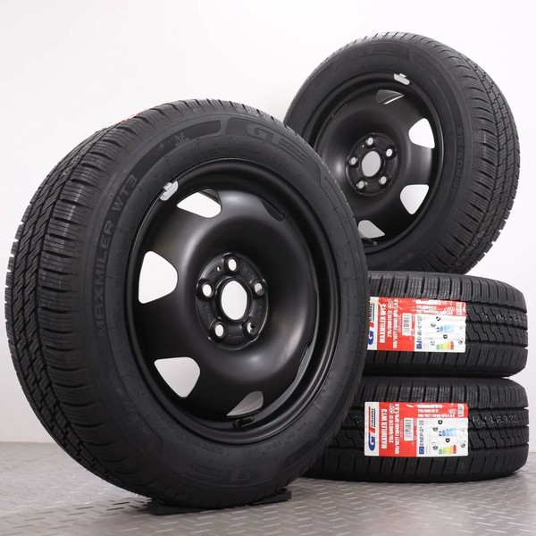Ruote Invernali 17 Pollici Vw T5 T6 T6.1 Cerchi Originali In Acciaio Nero Pneuma-image