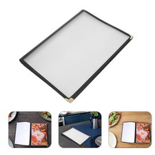 Assorted Color Transparent PVC Menu Cover Durable Protective Menu Book