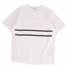 Moncler T-shirt 2022 Top Short Sleeve Cotton Mens XS White Used MOLO-0