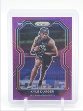 KYLE DUGGER 2020 PRIZM ROOKIE PURPLE NEW ENGLAND PATRIOTS RC /125 Q5454