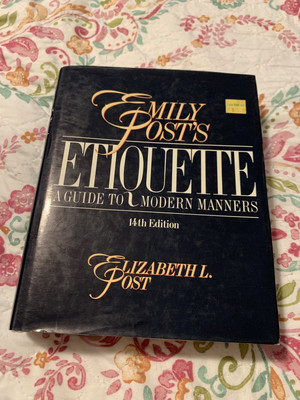  Emily Posts Etiquette Book 14th Edition 1984 Vintage Guide To Modern Manners