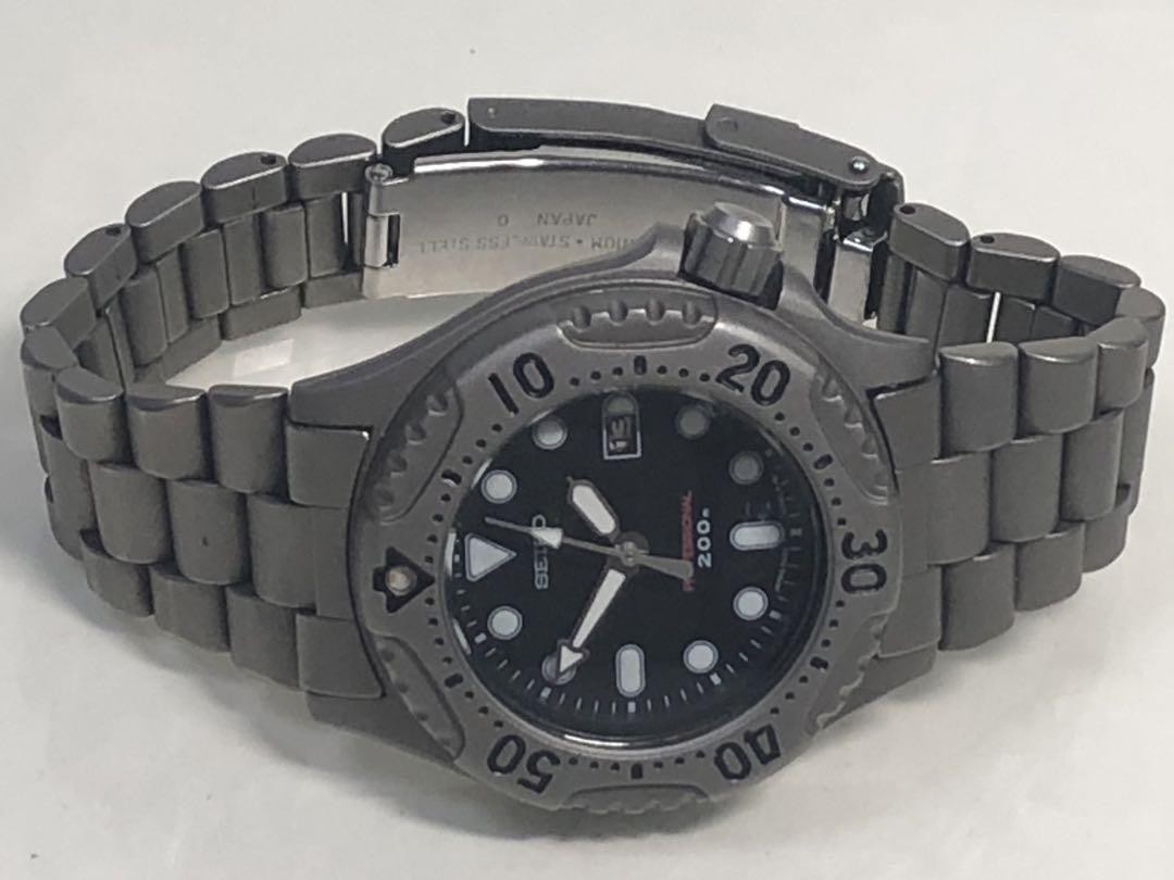 ボーイズチタン セイコー ダイバー PROFESSIONAL 2A22-0320 Seiko Diver Professional 2A22-0320 Boys Titanium From Japan