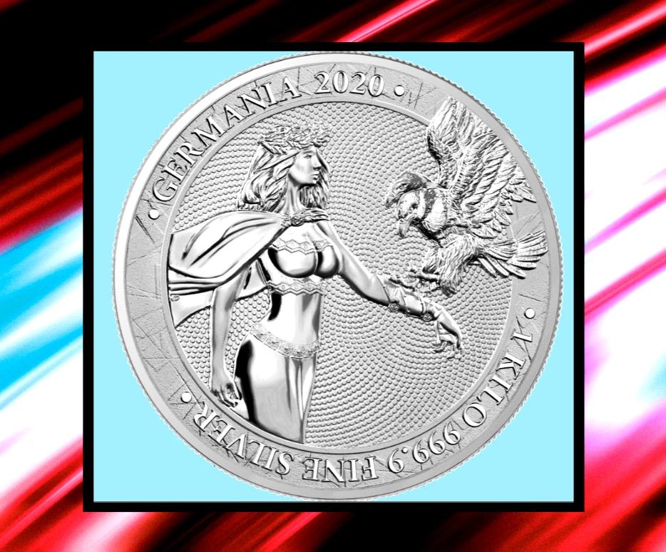 80 Mark Germania Mint Silver Coin 1 Kilo 2020 very rare Mintage: 100pcs.