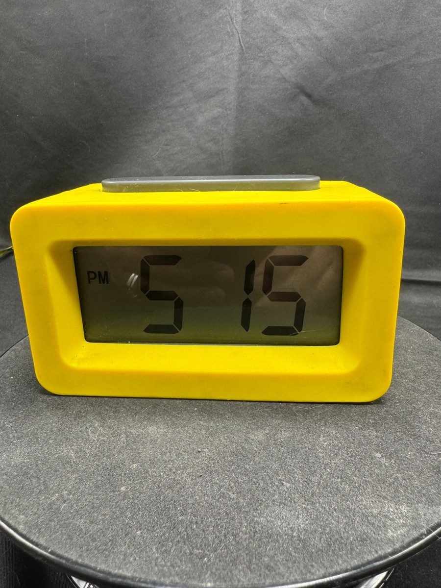 Vintage 2001 Yellow Slabang alarm clock designed for Ikea by Maria