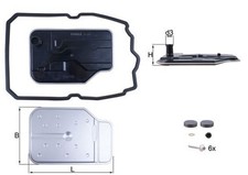 MAHLE Hydraulikfilter Automatikgetriebe HX 230KIT Filtereinsatz f&uuml;r MERCEDES GLK