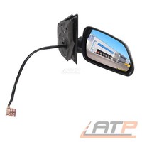 AußEnspiegel Spiegel Rechts Konvex Beheizbar Elek Schwarz FÜR VW Polo 9N 05-09