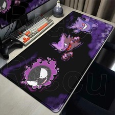 2026 New P-pokemon Gengar Wallpaper Cool Mouse Pad Gaming Large Anime Desk Keybo