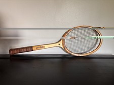 Spalding Pancho Gonzales Autograph Wooden Tennis Racquet 4 5/8" Grip 65 in