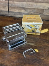 Marcato Atlas Pasta Maker Model 150 Hand Crank Machine Made In Italy Used