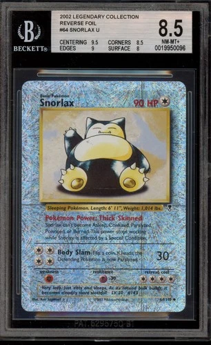 Pokemon Snorlax Legendary Coll. Reverse Holo #64 BGS 8.5