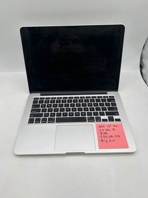 Apple MacBook Pro Retina 13  (2015, 256GB SSD, 8GB RAM,Big Sur, No AC) #0204