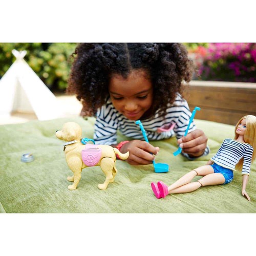 New Elegant Barbie Walk And Potty Pup Dog Play Set Poop & Scoop Girls Gift N-22 - Picture 4 of 4