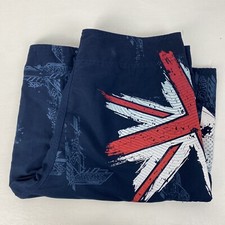 Jacks Mens Flag Swim Surf Board Walk Logo Embroidered Shorts Size 32 VGC SSG96
