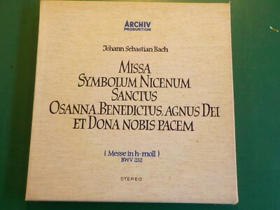 Johann Sebastian Bach - Messe In H-Moll 33 rpm Records  (MB2 6-3B)