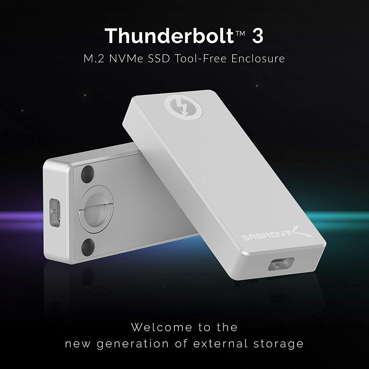 Sabrent Thunderbolt Certified NVMe SSD ToolFree Aluminum