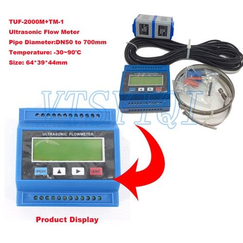 TUF-2000M+TM-1 Ultrasonic Flow Meter Flowmeter Module Flowmeters DN50 ...