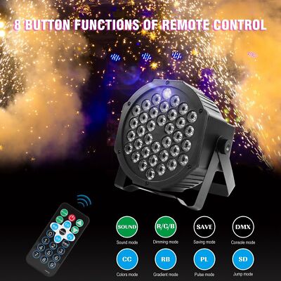 U`King 80W 36 LED RGB Bühnenlicht DMX PAR Can Licht Club Disco Party DJ Show DHL