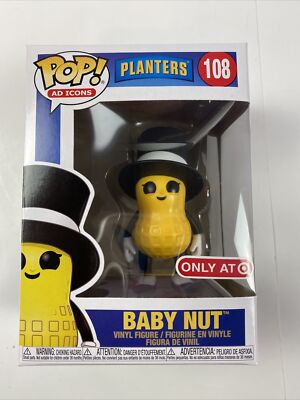 FUNKO POP AD ICONS PLANTERS BABY NUT #108 TARGET EXCLUSIVE NEW IN HAND | eBay