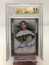 2017 TOPPS TRANSCENDENT AUTO SILVER SANDY KOUFAX DODGERS AWARDS 13/15 BGS 9.5/10