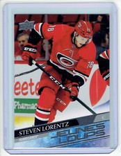 2020-21 Upper Deck Series 2 French Young Guns #494 Steven Lorentz Hurricanes 