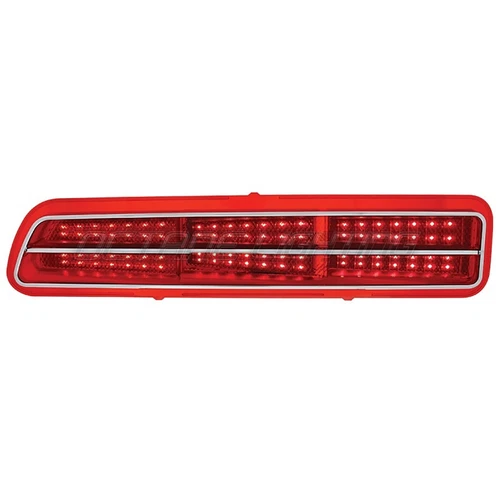 69 Chevy Camaro Red LED Sequential Right & Left Tail Brake Light Lamp Lens Pair - Picture 7 of 7