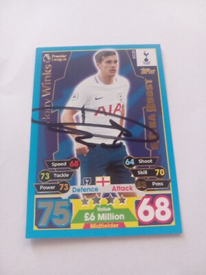 Trading Card signiert Harry Winks Tottenham Hotspurs NEU 