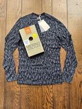 icebreaker Men's Merino 200 Oasis Glacial Camo Long Sleeve Crew Medium NWT