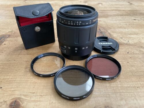 Tamron 28-80mm Lens For Canon AF plus 3 Filters