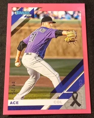 2019 KYLE FREELAND DONRUSS MOTHER'S DAY RIBBON PINK NAME VARIATION ACE #04/25