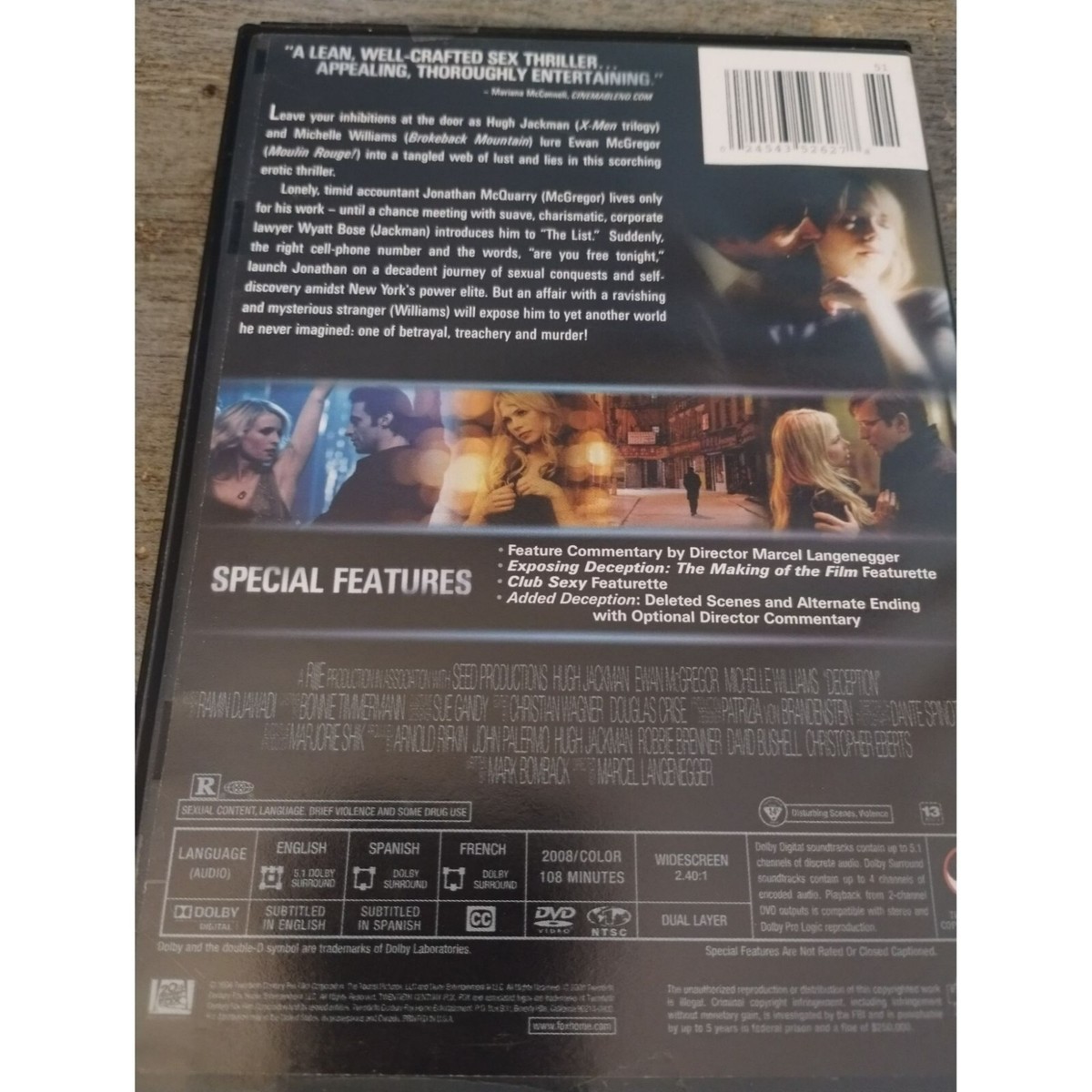 Deception (2008, DVD) | eBay