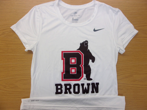 Nike NCAA Brown University Bears Ivy League Dri-Fit Training Shirt Womens S NEW - 第 1/2 張圖片