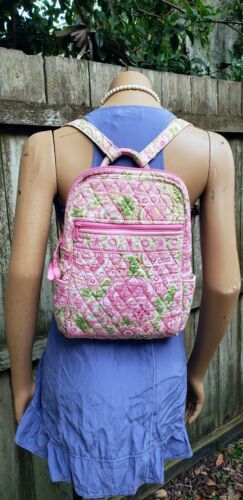 Rare VTG Vera Bradley Petal Pink Small Backpack Pu