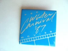 Vintage 1987 PSC Pacific Science Center Movies Winter Carnival Souvenir Pinback