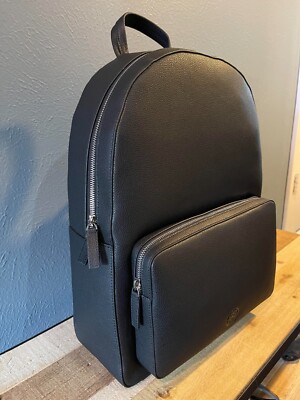 AUTHENTIC Bolvaint Paris Silouane Black Leather Backpack 