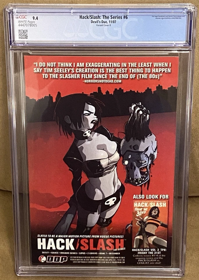 Hack/Slash: The Series #6 CGC 9.4 Variant B *Only 1 Graded Higher on Census!* - Image 3 of 4